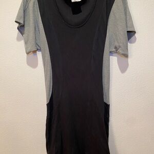 Free People Black Ribbed Dress